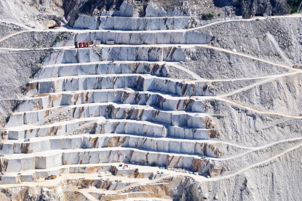 tuscany, quarry, marble, apuan, carrara, alps, nature, mountain, italy